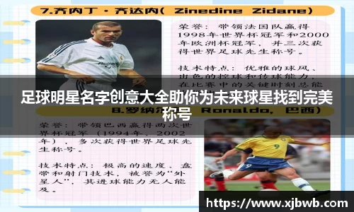 足球明星名字创意大全助你为未来球星找到完美称号
